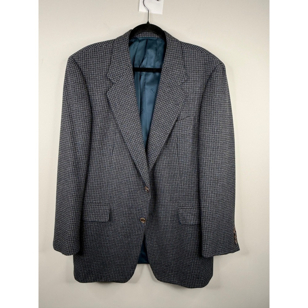 Hickey Freeman Bergdorf Goodman Mens Grey 41R 100% Wool Blazer Sport Coat
